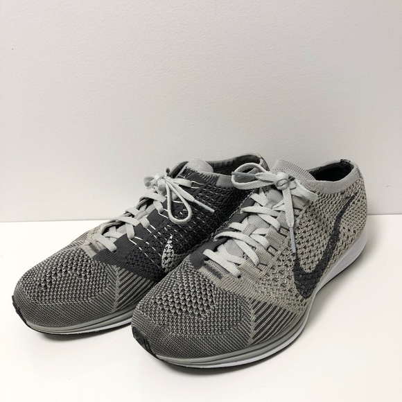 NIKE FLYKNIT RACER TWO-TONE GREY - Picture 6 of 11